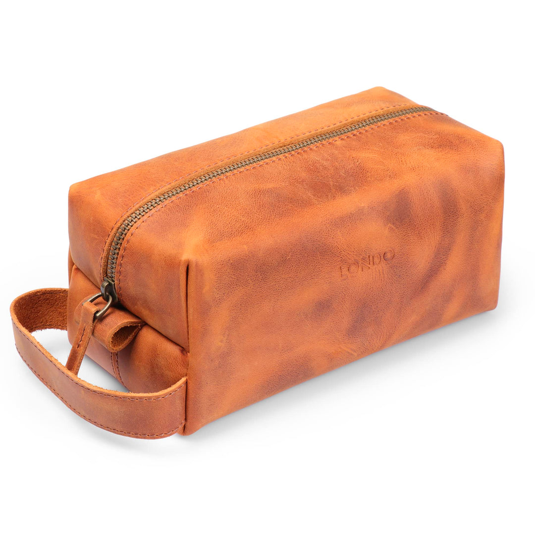 LONDO Reisetasche aus echtem Leder – Unisex Camel, Camel