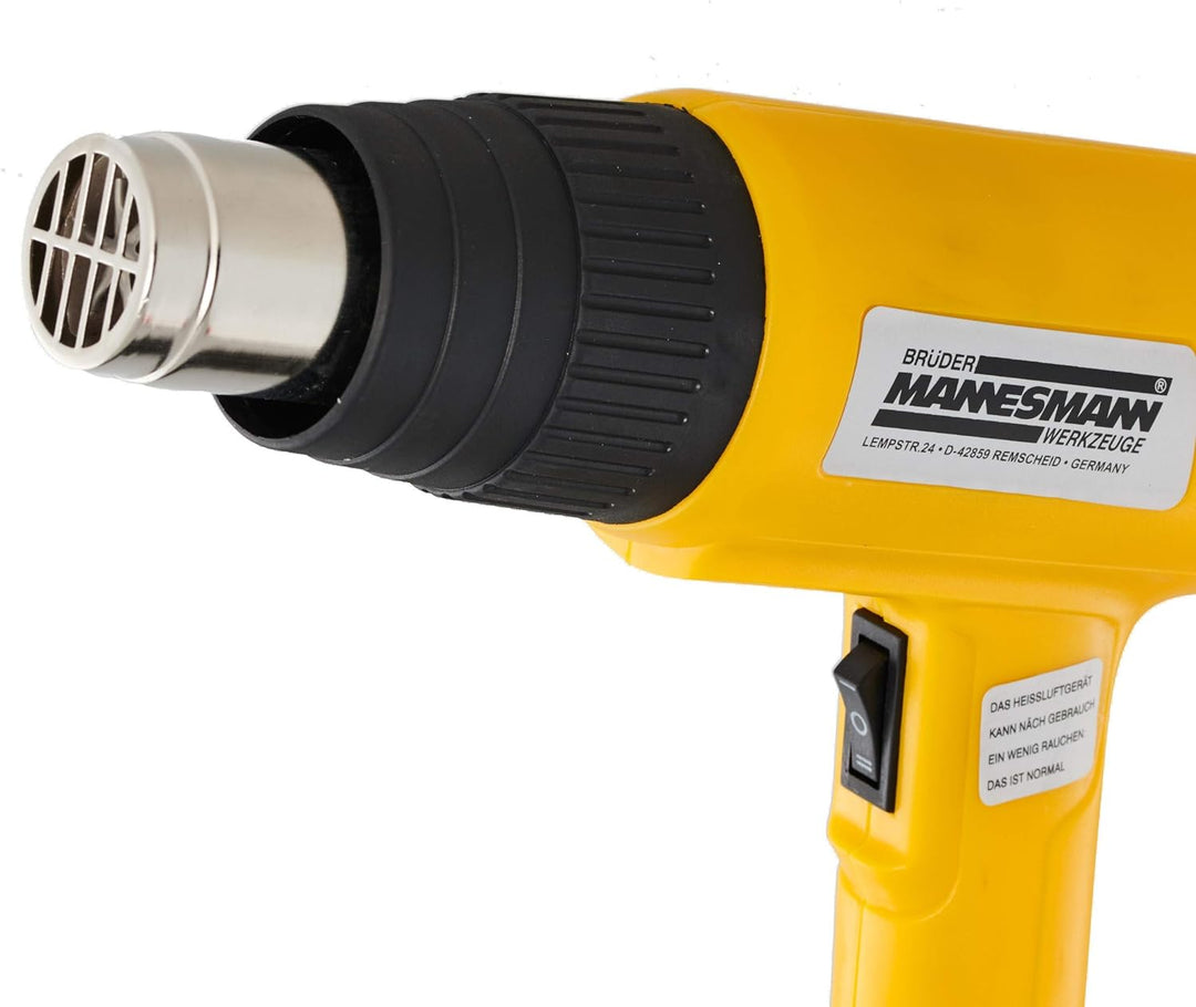 Brüder Mannesmann M49500 Heissluftgebläse 2000 W, 4-tlg, 230 V || 50Hz (Packung mit 2) Pack of 2, Pa