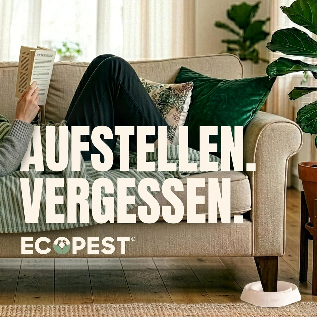 ECOPEST Bettwanzen Detektor – 12er Pack | Bettwanzenfalle Bed Bug Blocker (Pro) | Bettwanzen Test (W
