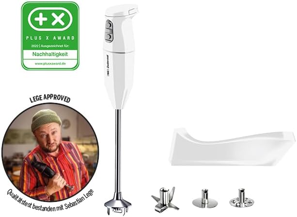 ESGE Zauberstab Cordless PRO, 2500 mAh Li-Ion Akku Profi Stabmixer, Pürierstab, ergonomischer Griff,
