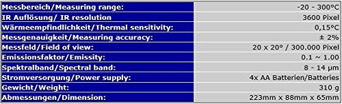 Wärmebildkamera Infrarotkamera LCD Farbdisplay Gebäude Sanierung Schimmel Taupunkt Energiepass IR3