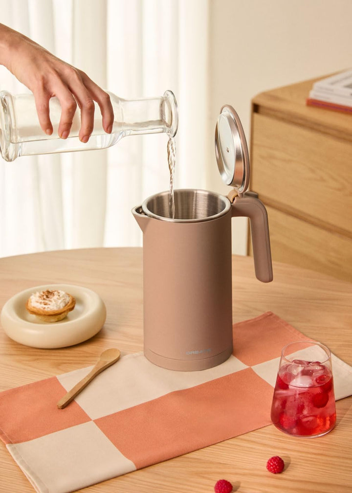 CREATE/KETTLE STUDIO PRO/Elektrischer Wasserkocher 1L Mokka/Temperaturregelung, Warmhaltefunktion, K