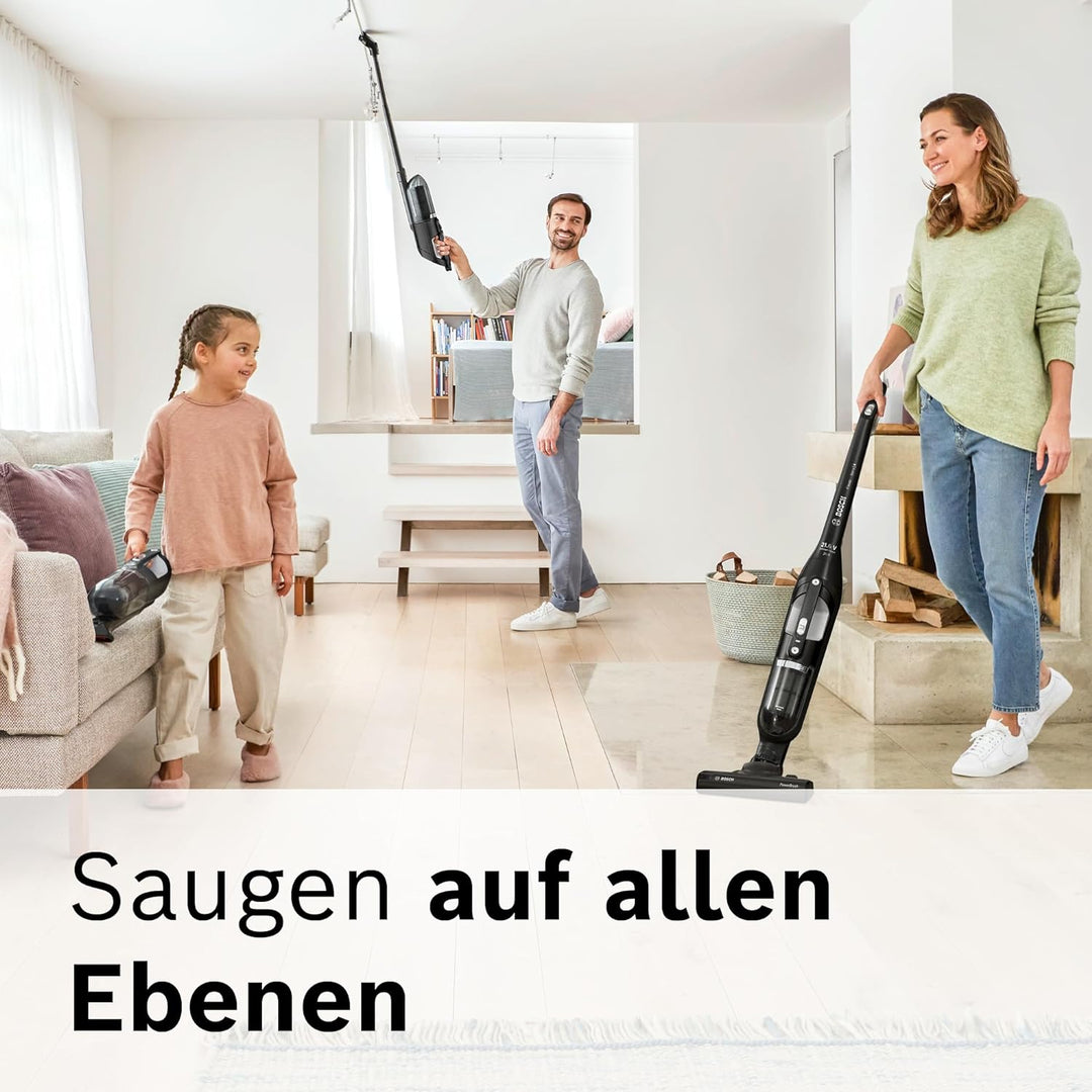 Bosch Akku-Staubsauger Flexxo 2in1 Serie 4 BBH32101, kabelloser Handstaubsauger, beutellos, hohe Sau