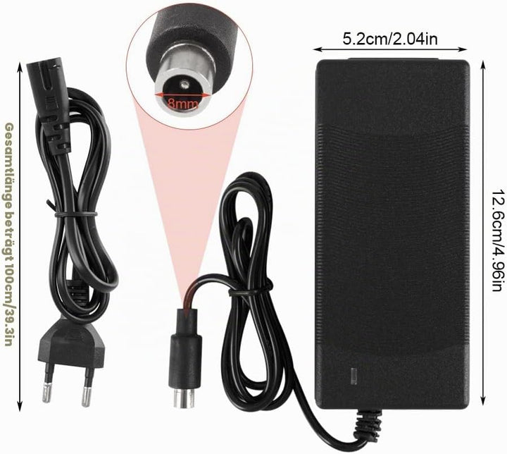 Ladegerät für Xiaomi M365/Pro/Mi 3/1s, Ladegeräte für Scooter, Universelles E Scooter Ladegerät mit
