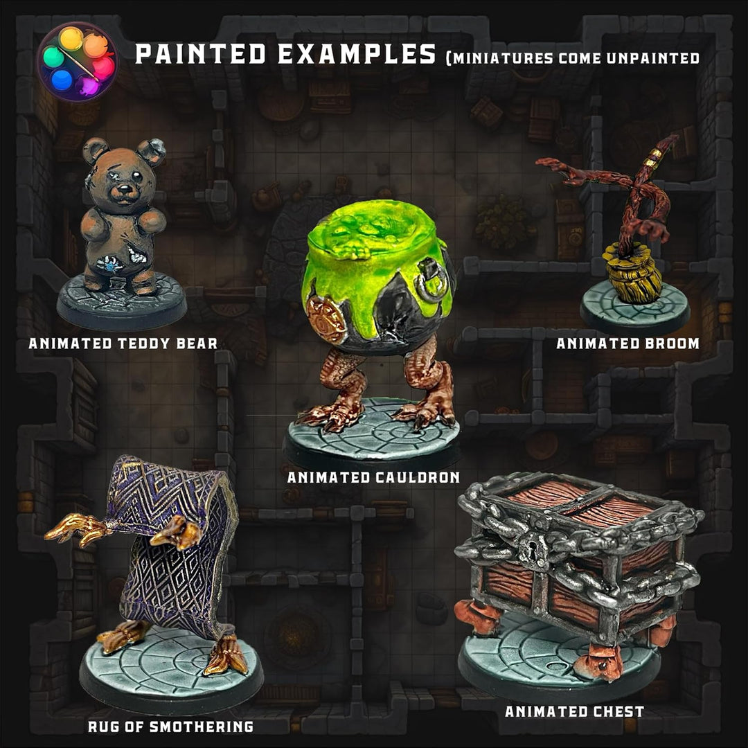 Wildspire Animierte Objekte Miniaturen für DND Dungeons and Dragons Miniaturen, Battlemage Charakter
