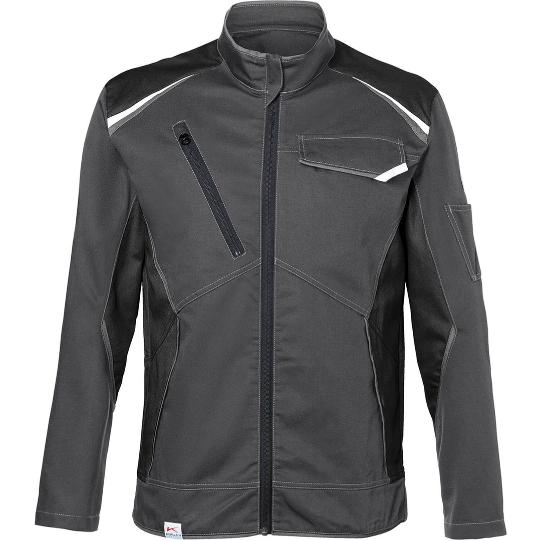 KÜBLER Workwear | KÜBLER ICONIQ Arbeitsjacke | anthrazit/schwarz | Grösse L, L