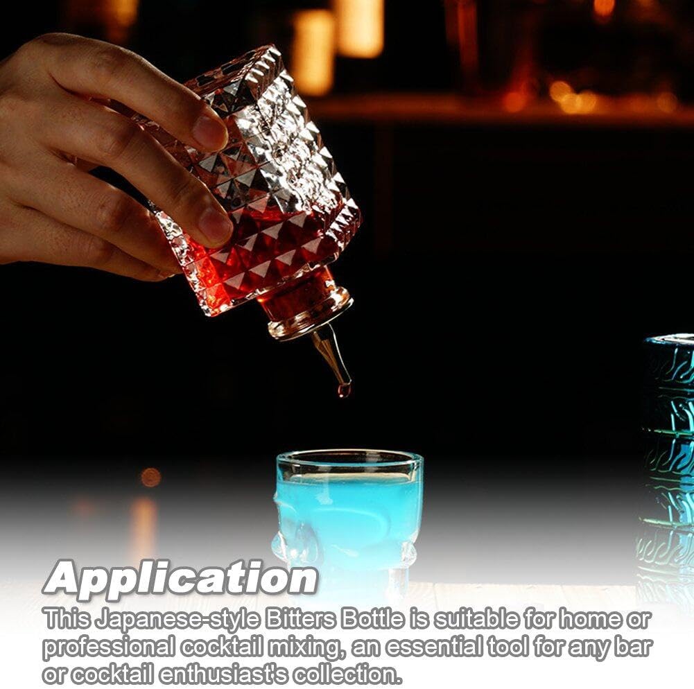 Bitters Flasche Vintage Dasher Flasche Cocktail Mischen Glasflaschen Für Zuhause Und Bar Restaurant