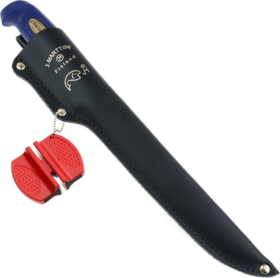 Marttiini Martef 36cm Filetiermesser, Klinge 23cm, beschichtet + LANSKY Crock Stick Messerschärfer/F