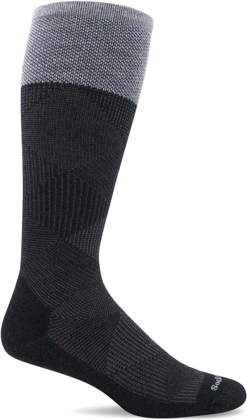 Sockwell Diamond Dandy Herren Kompressionsstrümpfe, abgestuft, Grösse L/XL, Schwarz