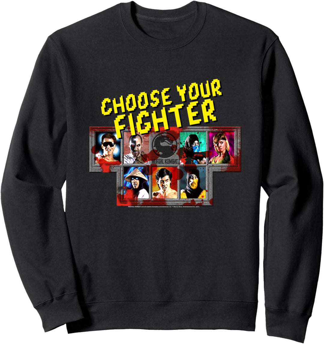 Mortal Kombat Klassic Choose Your Fighter Sweatshirt