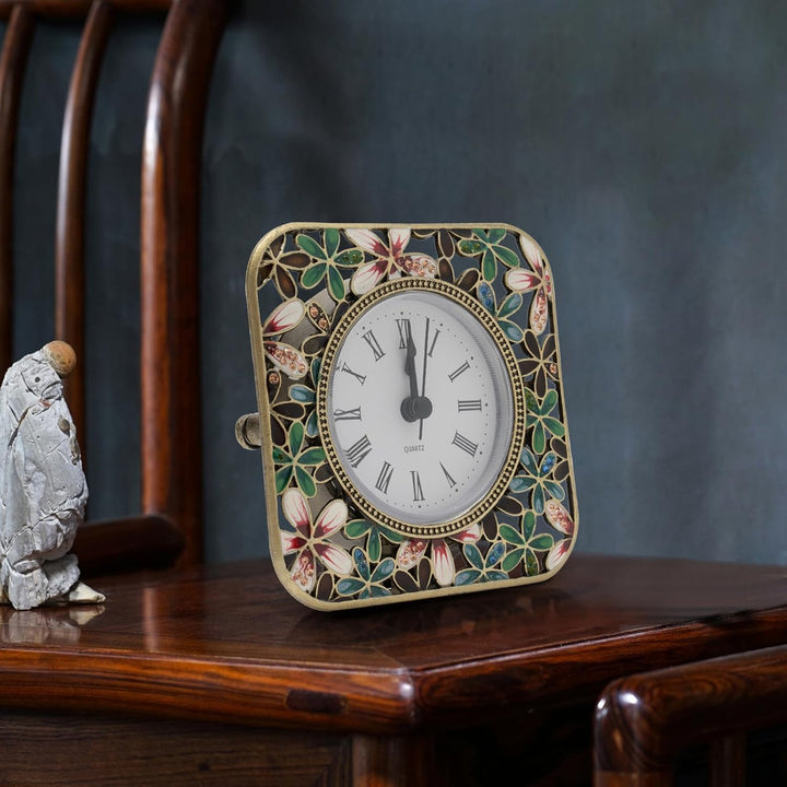 Schreibtischuhr, Analog, leise, Tischuhr, batteriebetrieben, Vintage, für Büro, Schlafzimmer, Wohnzi