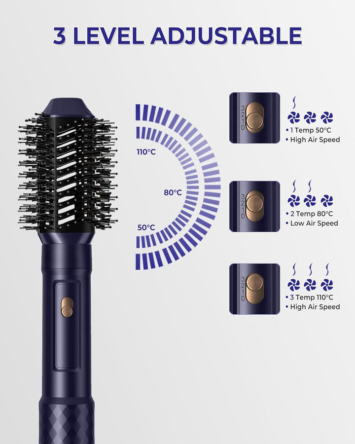 Airstyler 6 in 1 mit Luft-Lockenstab 1000W Ionen Haartrockner Hairstyler Warmluftbürste Rundbürstenf