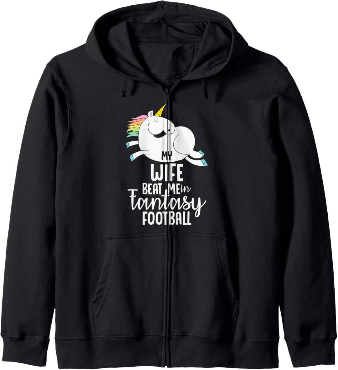 Fantasy Football My Wife Beat Me Loser Gift For Men Kapuzenjacke