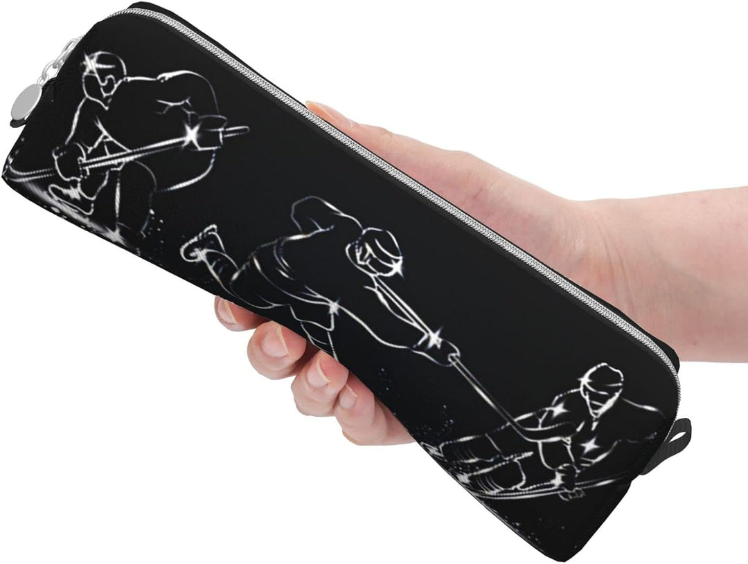 Federmäppchen Eishockeyspieler Eishockey Federmappe Etui für Jungen Mädchen Grosse Schulsachen Feder