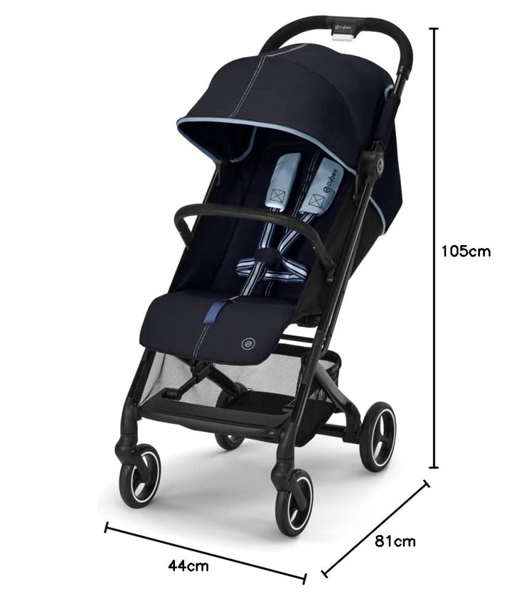 Cybex Gold Kinderwagen Beezy mit One-Pull Harness, Ab Geburt bis ca. 4 Jahre (max. 22 kg), Kompakt u