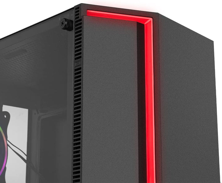 NOX XTREME PRODUCTS Infinity Gamma - Mid-Tower ATX/M-ATX/ITX ARGB Dynamic Rainbow, Seitenteil aus ge