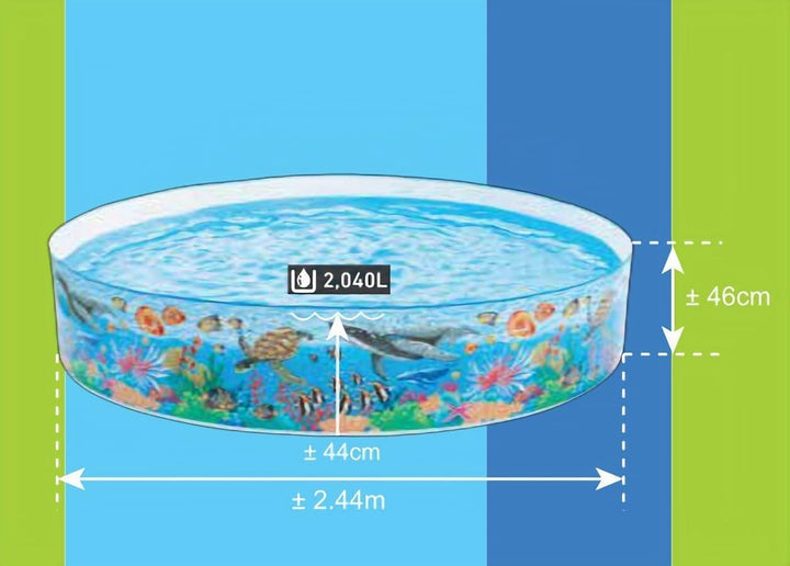 Intex 58472 - Schwimmbad Barriera Corallina, 244 x 46 cm