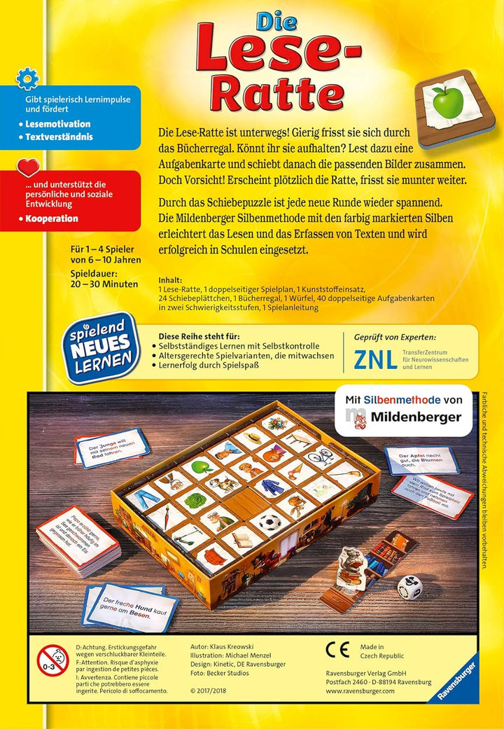 Ravensburger 24956 - Die Lese-Ratte & 80349 - Lernen Lachen Selbermachen: Rechnen bis 20, Kinderspie