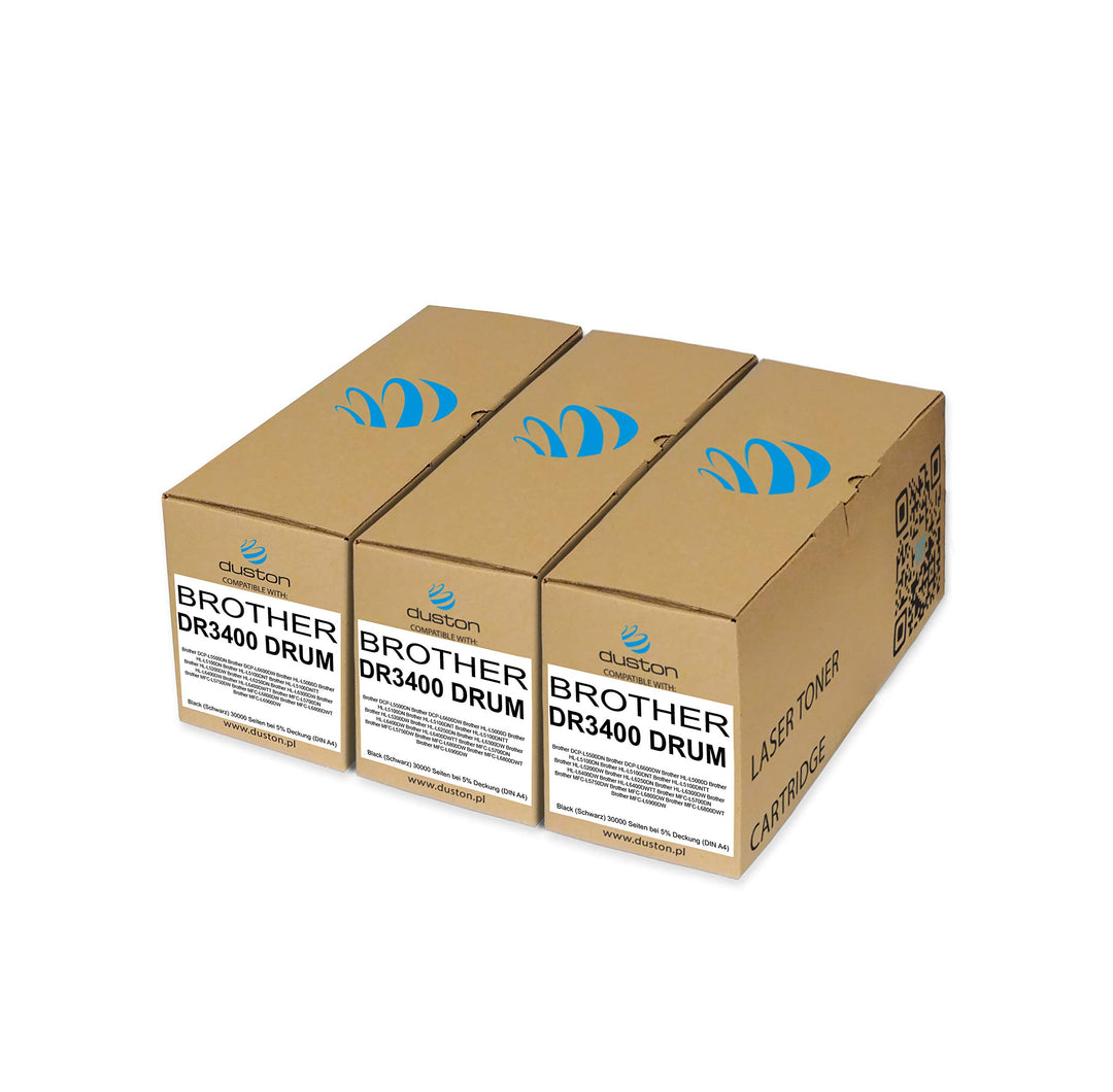 duston 3X DR3400, DR-3400 Trommel Kompatibll zu met Brother DCP-L 5500 6600 HL-L 5000 5100 5200 6250