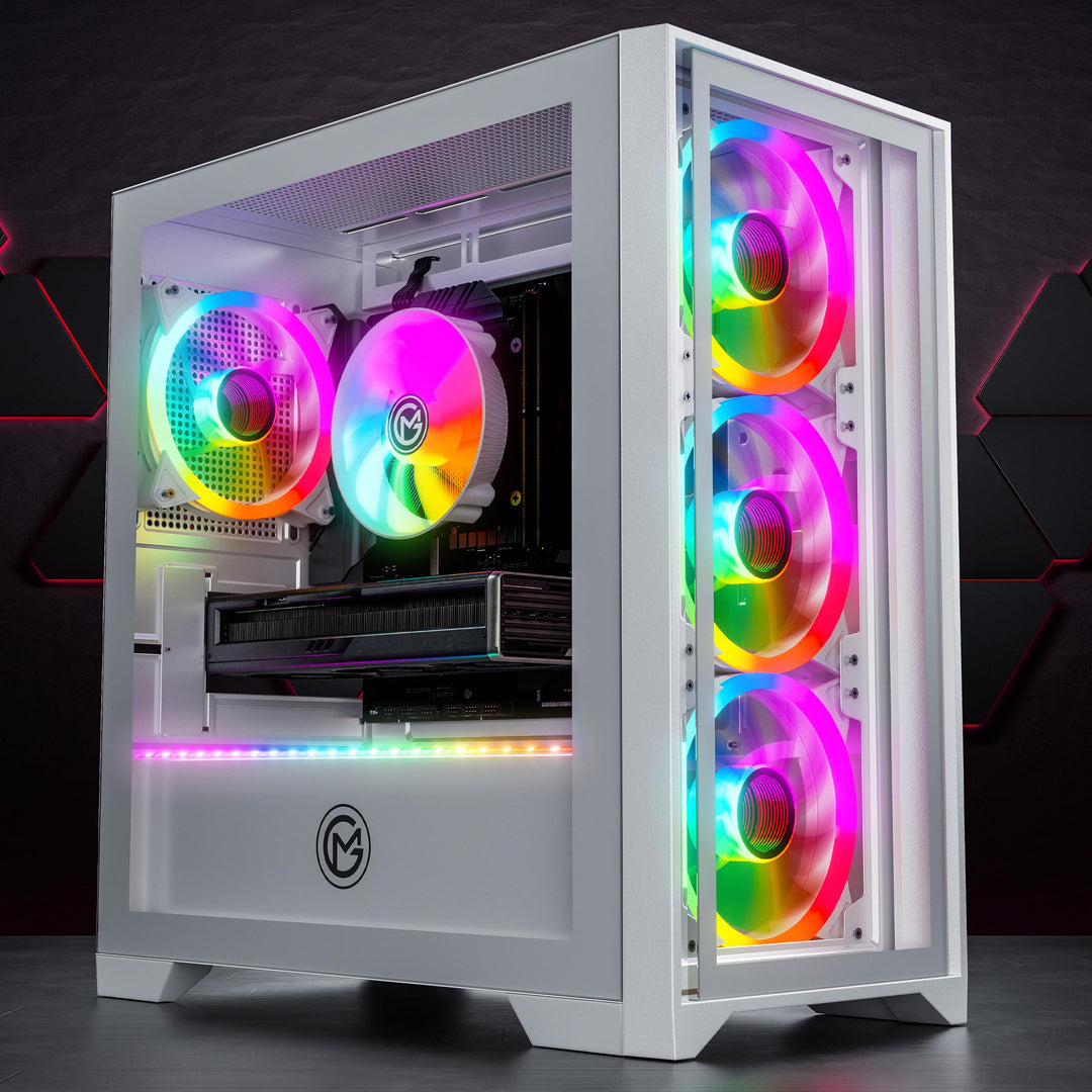 GameMachines Trinity Snow Edition - Gaming PC - AMD Ryzen 7 5700X - GeForce RTX 4060 Ti - 1TB SSD -