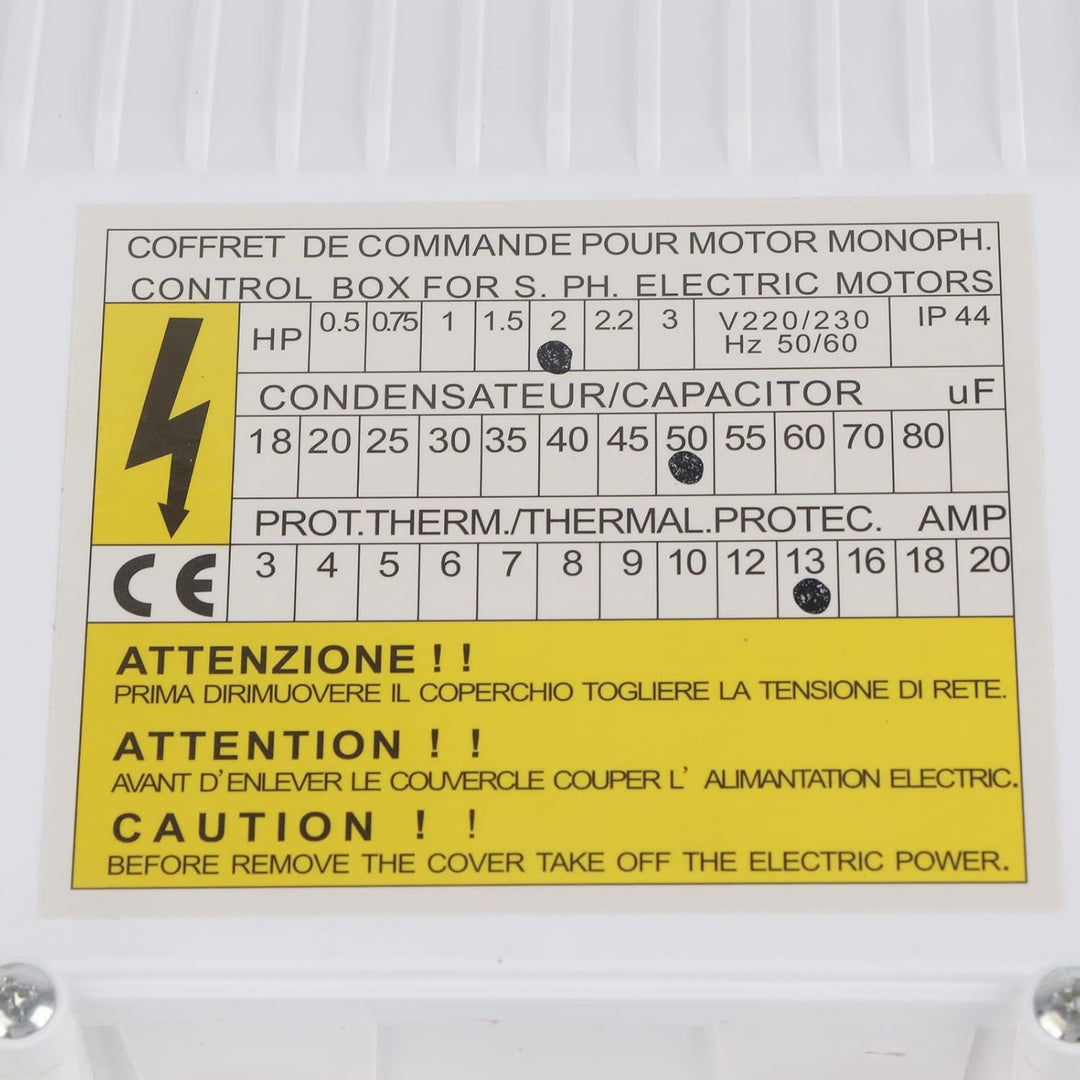 Schalt Kasten für Tauch Pumpe, Conexion Box Well Pumpe Elektro Kasten Bohrpumpe Tiefbrunnen-Steuer K