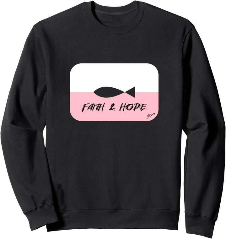 Modernes christliches Ichtus (Ichthys Ixoyc) Faith and Hope Sweatshirt