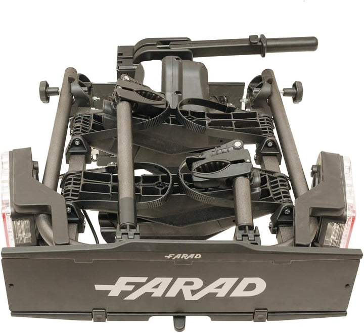 Farad Fahrradträger für Anhängerkupplung Susa für E-Bikes und Fat-Bikes (2 Fahrräder), Schwarz, 2 Fa