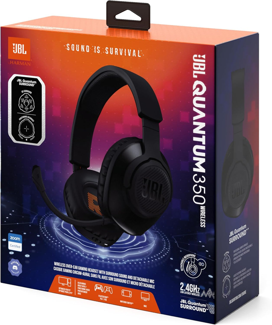 JBL Quantum 350 Over-Ear Gaming Headset &amp; INIU Power Bank, 22.5W Fast Charging 10000mAh PowerBank Kl