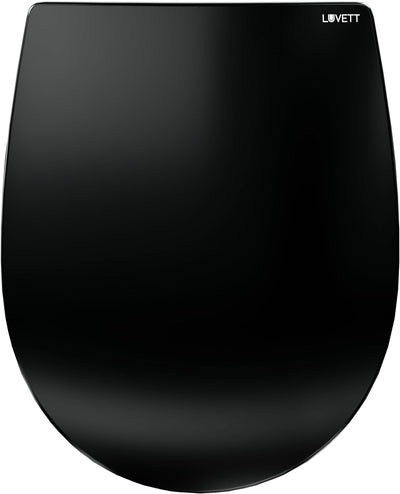 LUVETT® WC-Sitz mit Absenkautomatik C100 oval universell, Toilettendeckel mit 3 Edelstahl Montagelös