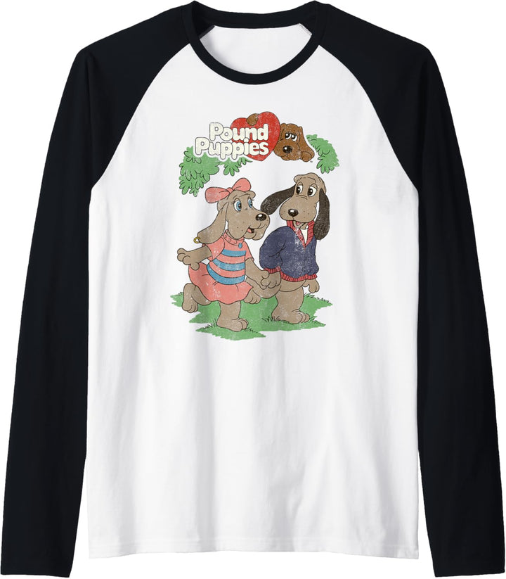 Pound Puppies Valentinstag Puppy Love Couple Shot Raglan