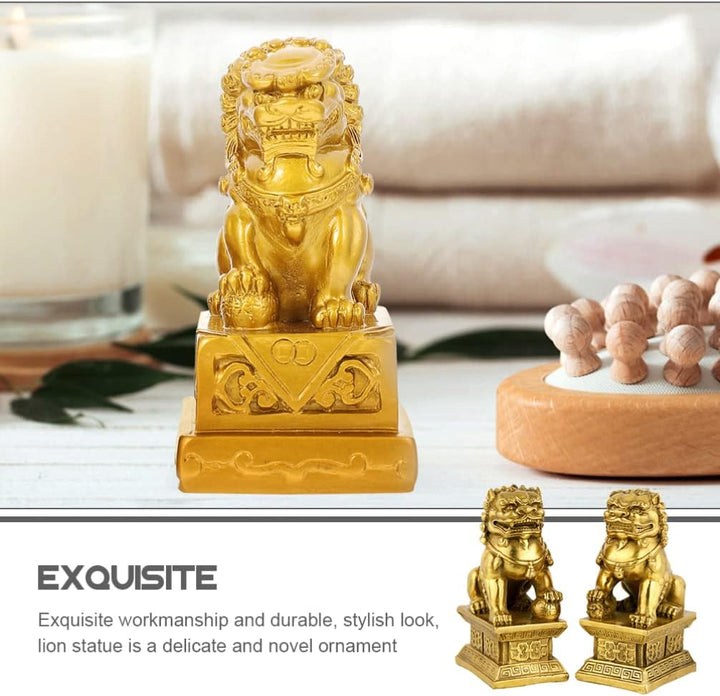 Garneck 2st Glückwunschgeschenk Zur Einzugsfeier Fu FOO Hunde Statuen Fengshui-schreibtischschmuck L