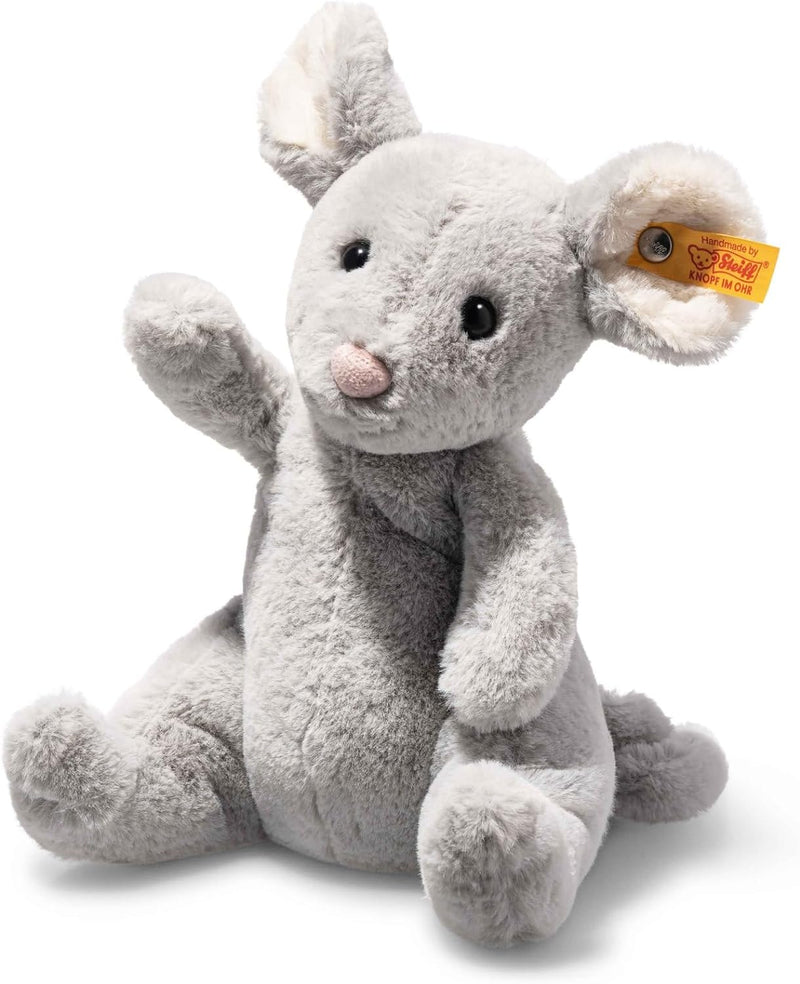 Steiff 056246 Soft Cuddly Friends Cheesy Maus, Gray Violet, 19cm