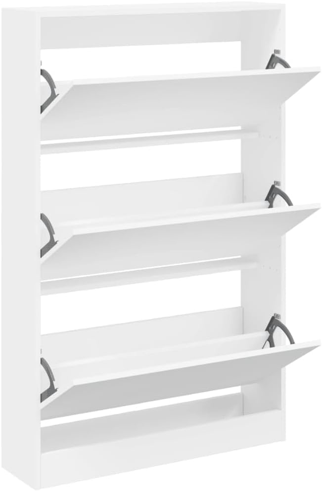 Gecheer Schuhschrank 3 Fächer Schuhablage Schuhregal Schuhständer Schuhaufbewahrung Schuhkipper Schu