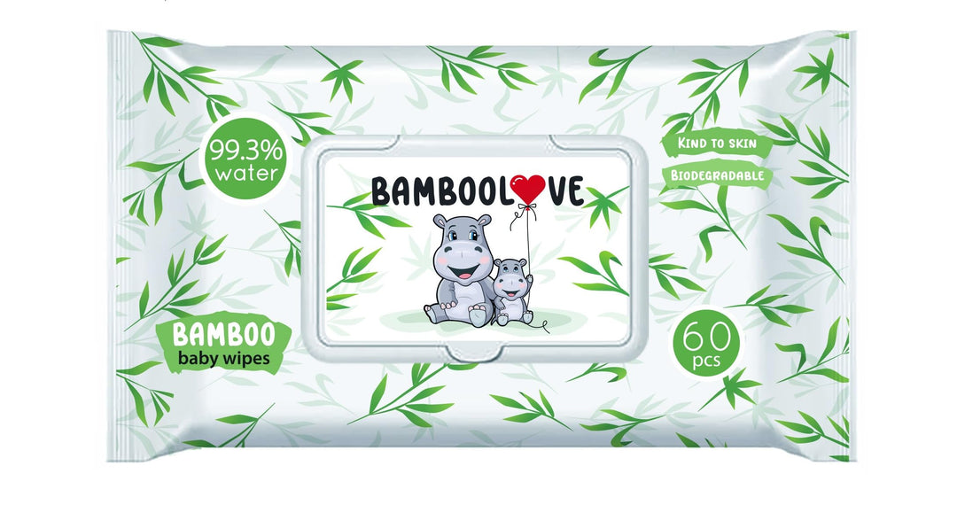 20x 60pcs - Bambus-Feuchttücher - Hypoallergene Baby-Feuchttücher - Besonders weiche und sanfte Feuc