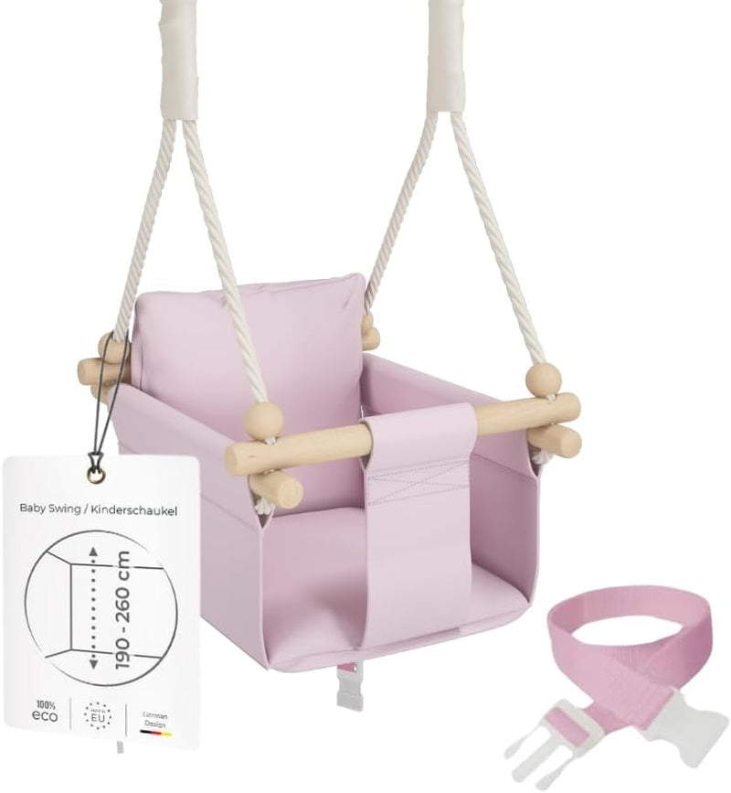 MAMOI® Babyschaukel, Baby schaukel Indoor, Kinderschaukel aus Holz, Holzschaukel für Kinder, Schauke