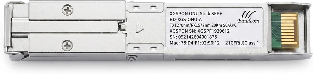 XGSPON ONU Stick SFP+ Transceiver, 10G symmetrisches Glasfaser-Gateway-Modul, langlebige Metallhalte