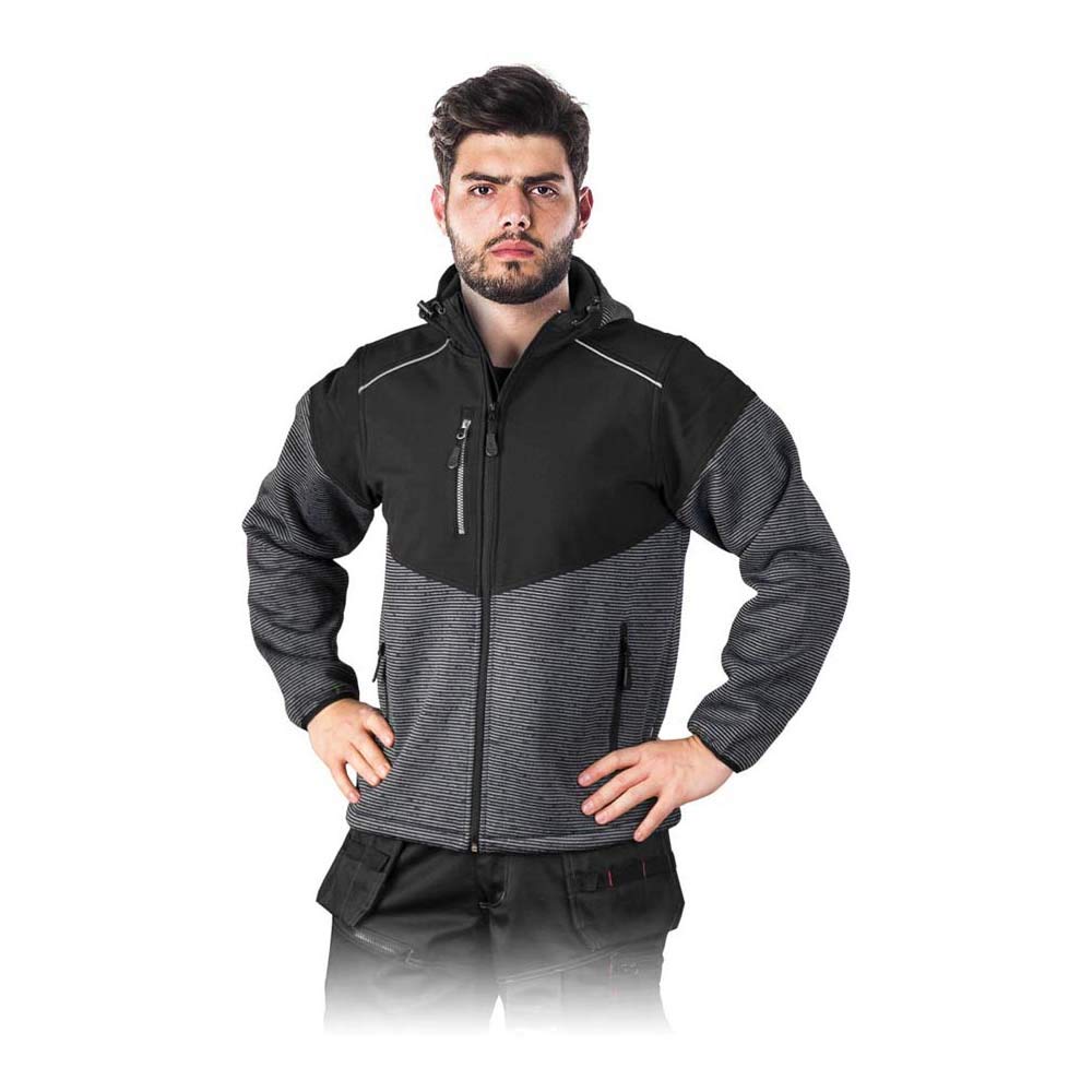 Leber&Hollman LH-Herring_Bsxl Schutzjacke, Schwarz-Grau, XL Grösse