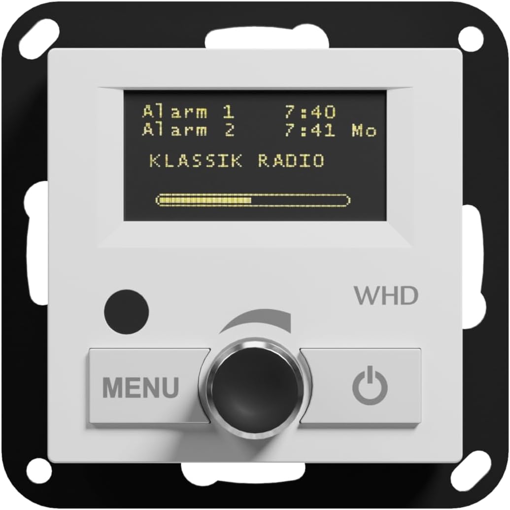 WHD DAB+ UP-Radio Set KEL 55 RC, Weiss - Unterputzradio inkl. KEL 55 Unterputz-Lautsprecher und Fern