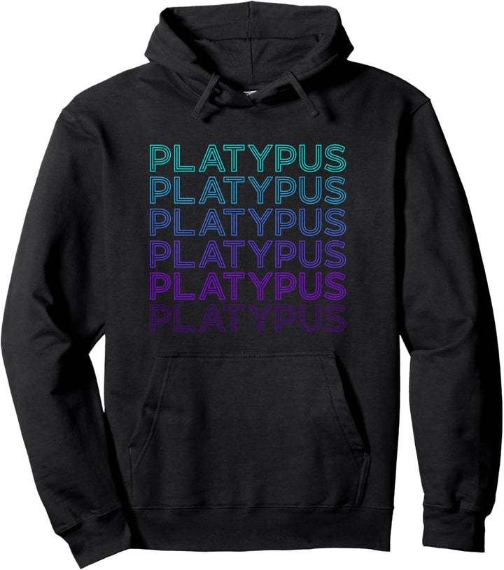 Schnabeltier Retro Pullover Hoodie