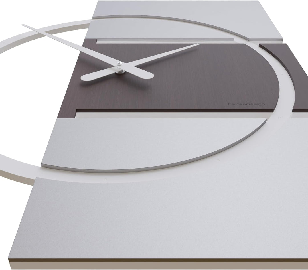 CalleaDesign 45 cm Adam Wanduhr aus Wengé-Eiche Wengé Eiche, Wengé Eiche