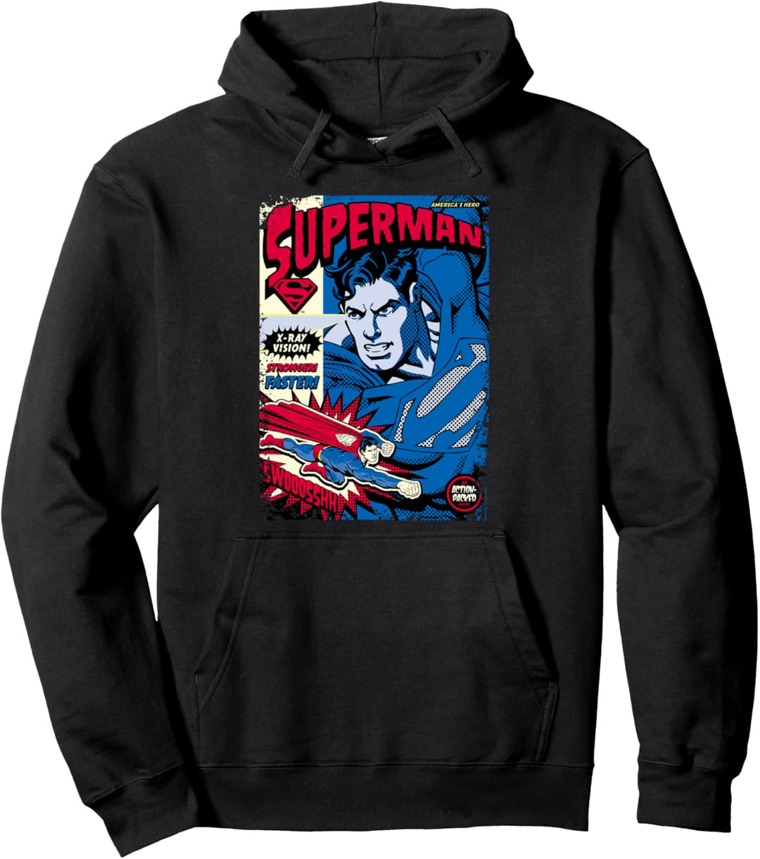 Superman Action Packed Pullover Hoodie