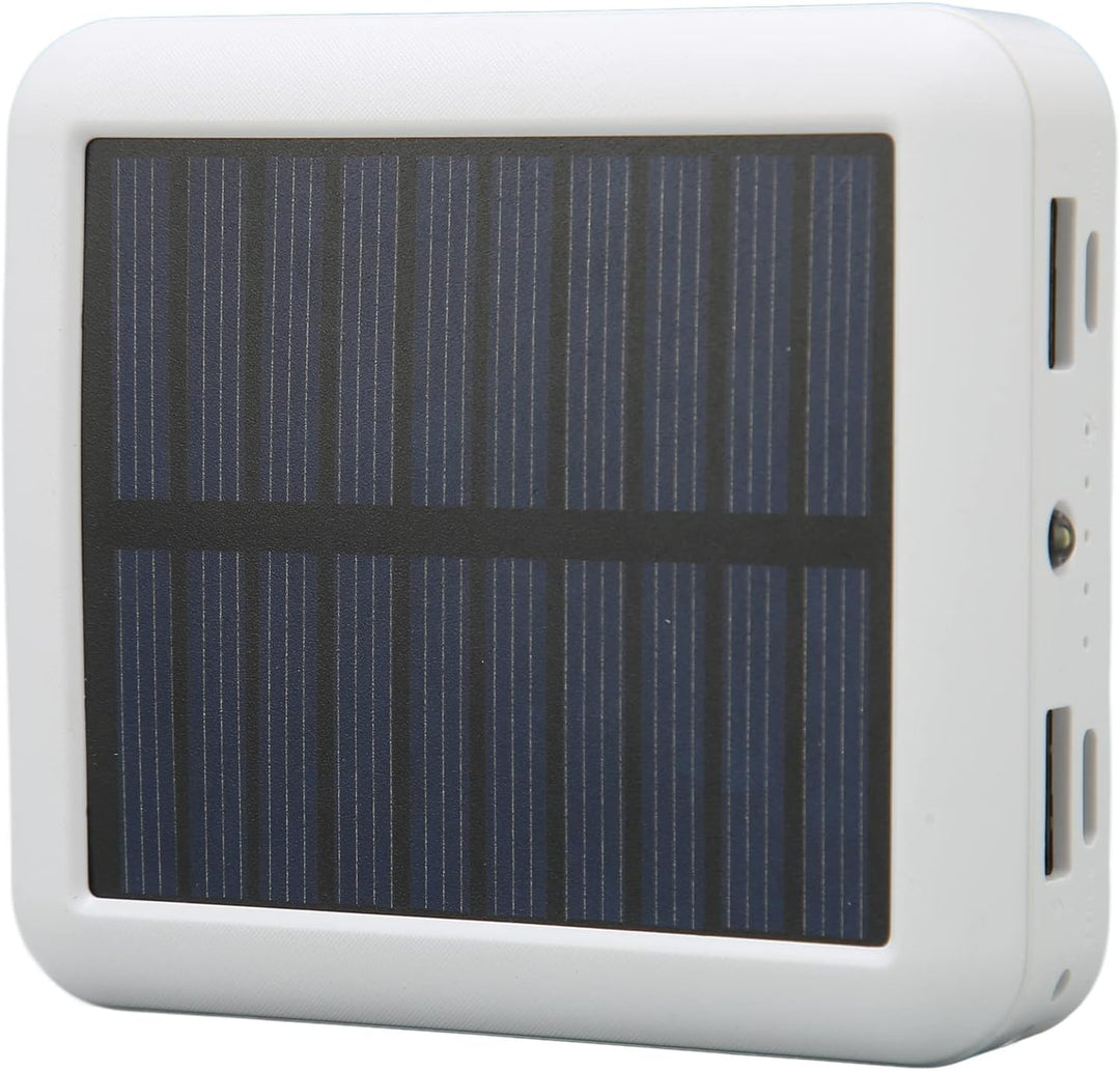 Solar Phone Power Bank, 20000 MAh Solar Power Bank mit 2 USB-Anschlüssen, USB-C-Anschlüssen, Micro-U