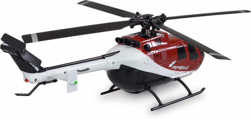 Amewi 25320 AFX-105 X 4-Kanal Helikopter 6G 2,4GHz RTF, Rot-weiss-schwarz