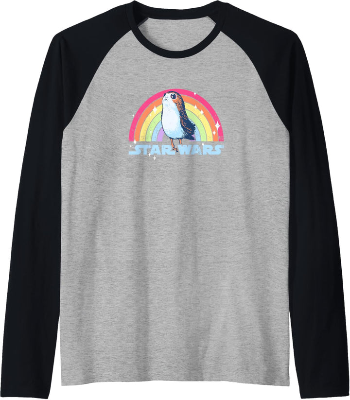 Star Wars Porg Rainbow Pride Raglan