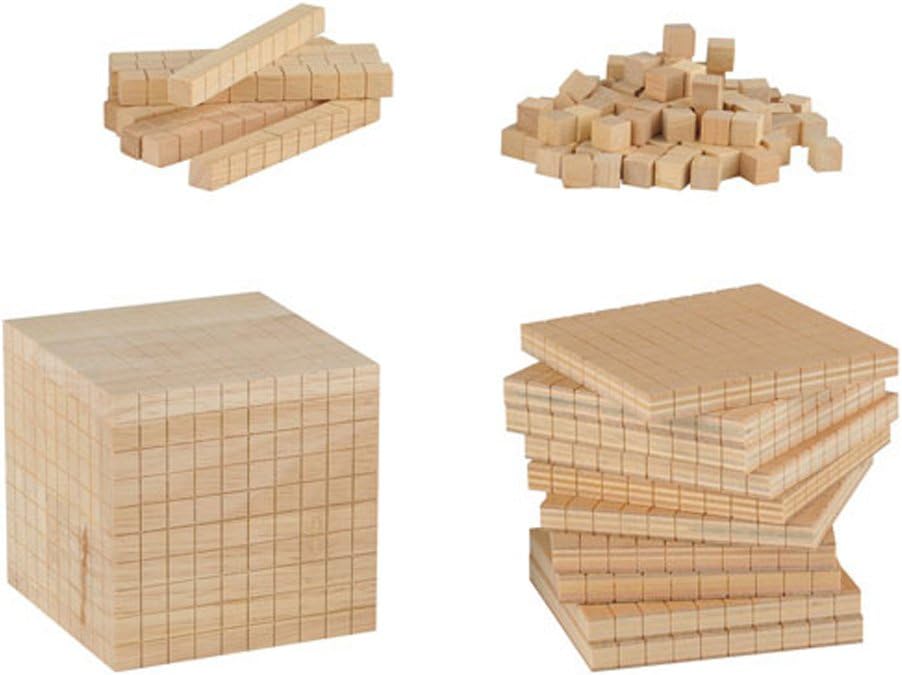 Dezimalrechnen – Erweiterter Gruppensatz aus Holz in einer stabilen, stapelbaren Box | Wiemann Lehrm