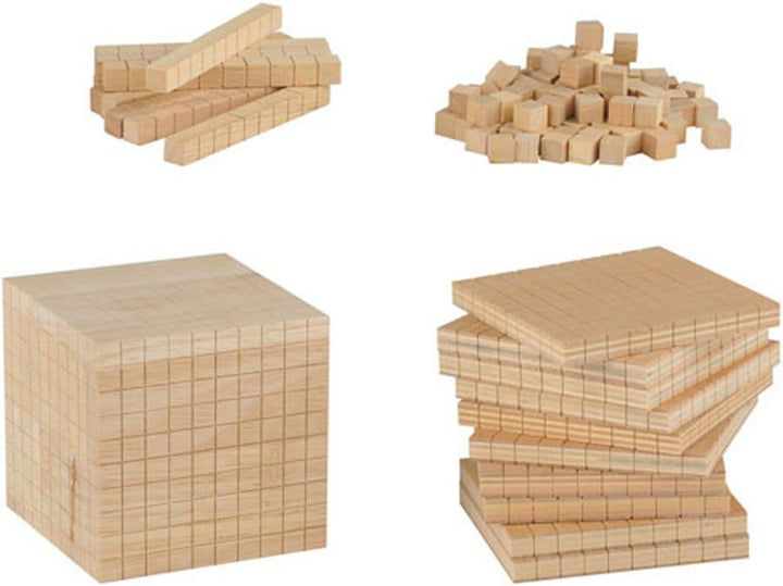 Dezimalrechnen – Erweiterter Gruppensatz aus Holz in einer stabilen, stapelbaren Box | Wiemann Lehrm
