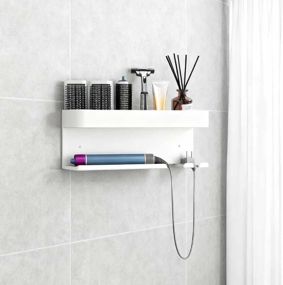 Wandhalterung Curling Halter Organizer Stand Lagerregal für Dyson Airwrap, Edelstahl ohne Stanzen Au