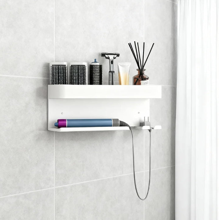 Wandhalterung Curling Halter Organizer Stand Lagerregal für Dyson Airwrap, Edelstahl ohne Stanzen Au