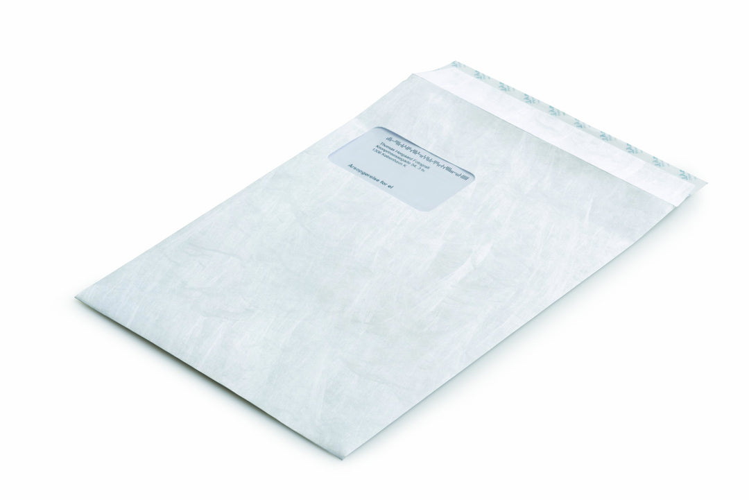 Tyvek 00067176 Versandtasche C4 (229x324 mm), weiss, mit Fenster, haftklebend, 20 Stück