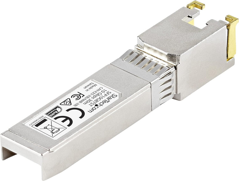 StarTech.com MSA konformes 10 Gigabit Glasfaser SFP+ Transceiver Modul - 10GBASE-T 30m Single StarTe